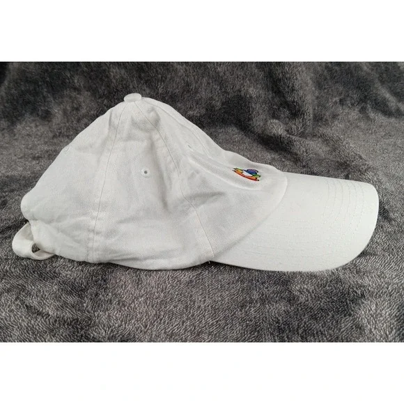 Disney Parks Rainbow Heart Hands Baseball Cap White Adjustable Strap Cotton - Picture 3 of 8